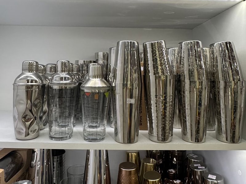 Stainless steel cocktail shakers